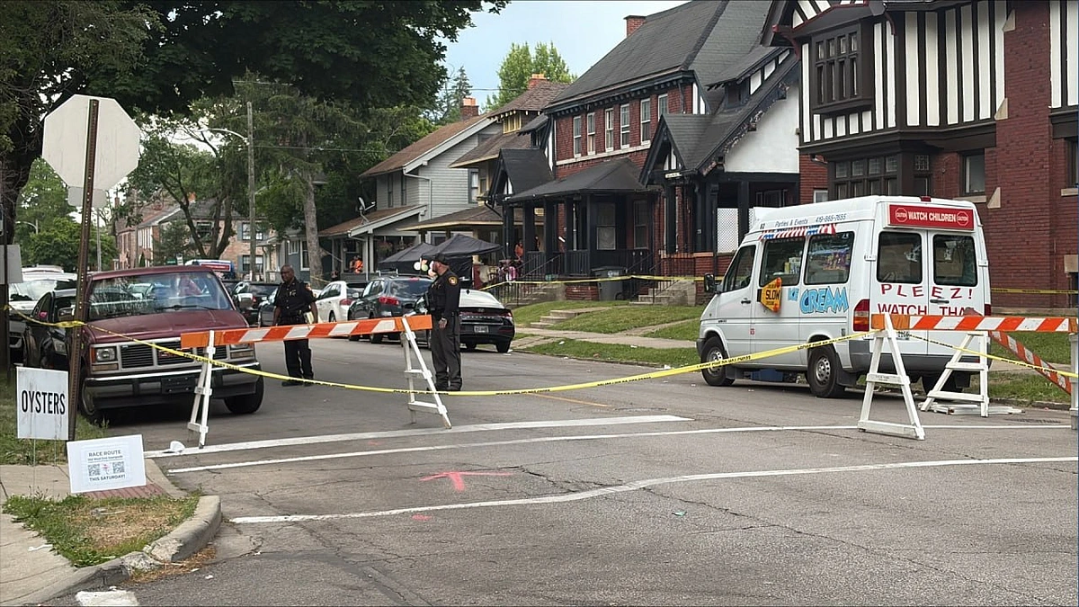 Manhunt continues after 12 people shot near festival in Ohio.