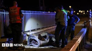 Israeli military launches retaliatory strikes on Iran after Tehran attacks northern Israel.