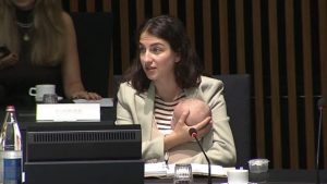 Swedish minister breaks ground by bringing baby to EU talks.