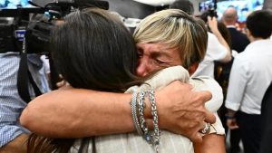Relatives of the victims hugged each other after the verdicts were read out.