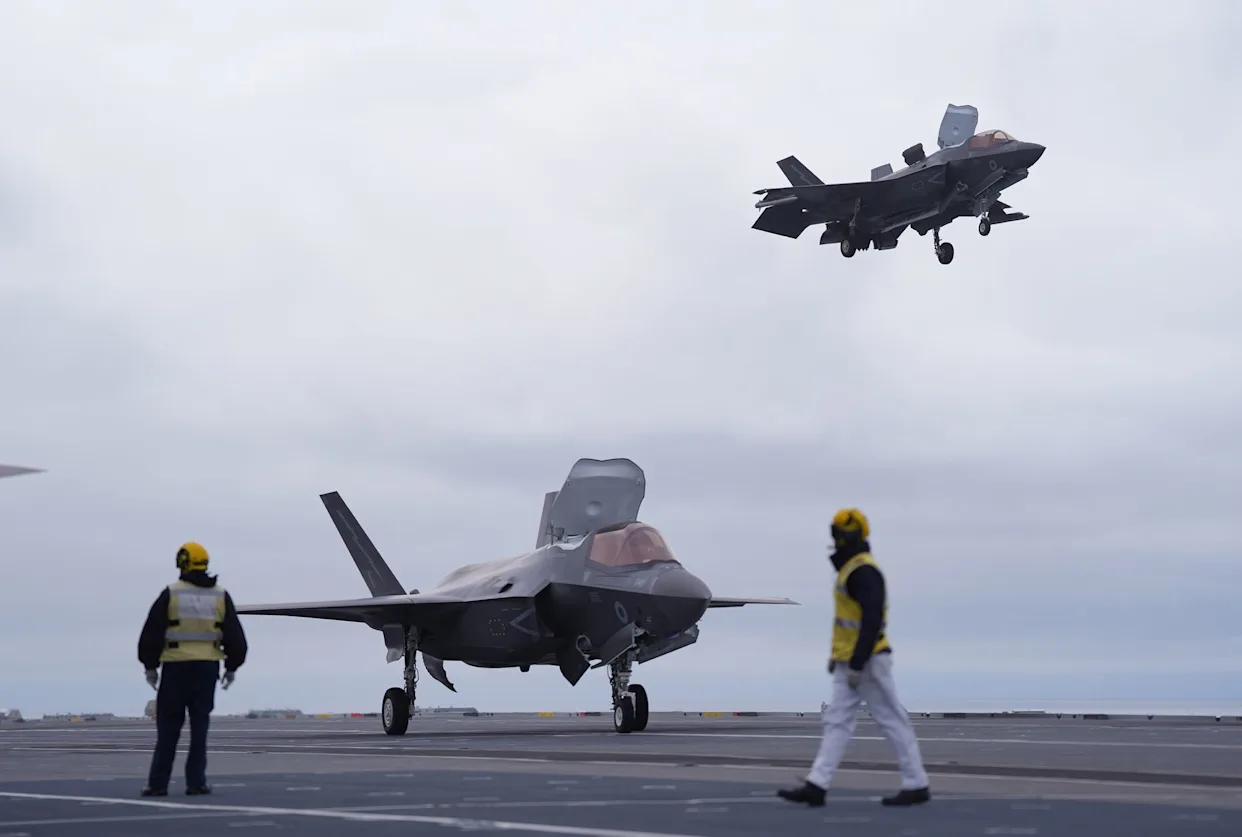 UK fighter jets intercept Russian plane over Norwegian Sea.