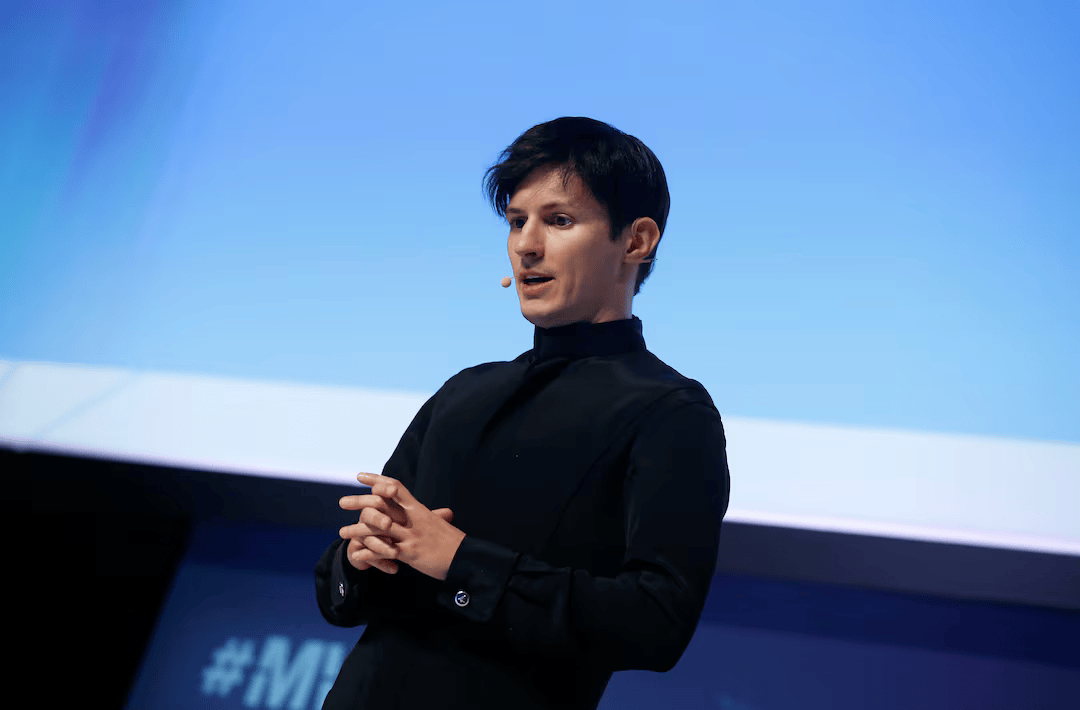 Founder and CEO of Telegram Pavel Durov delivers a keynote speech during the Mobile World Congress in Barcelona, Spain February 23, 2016.