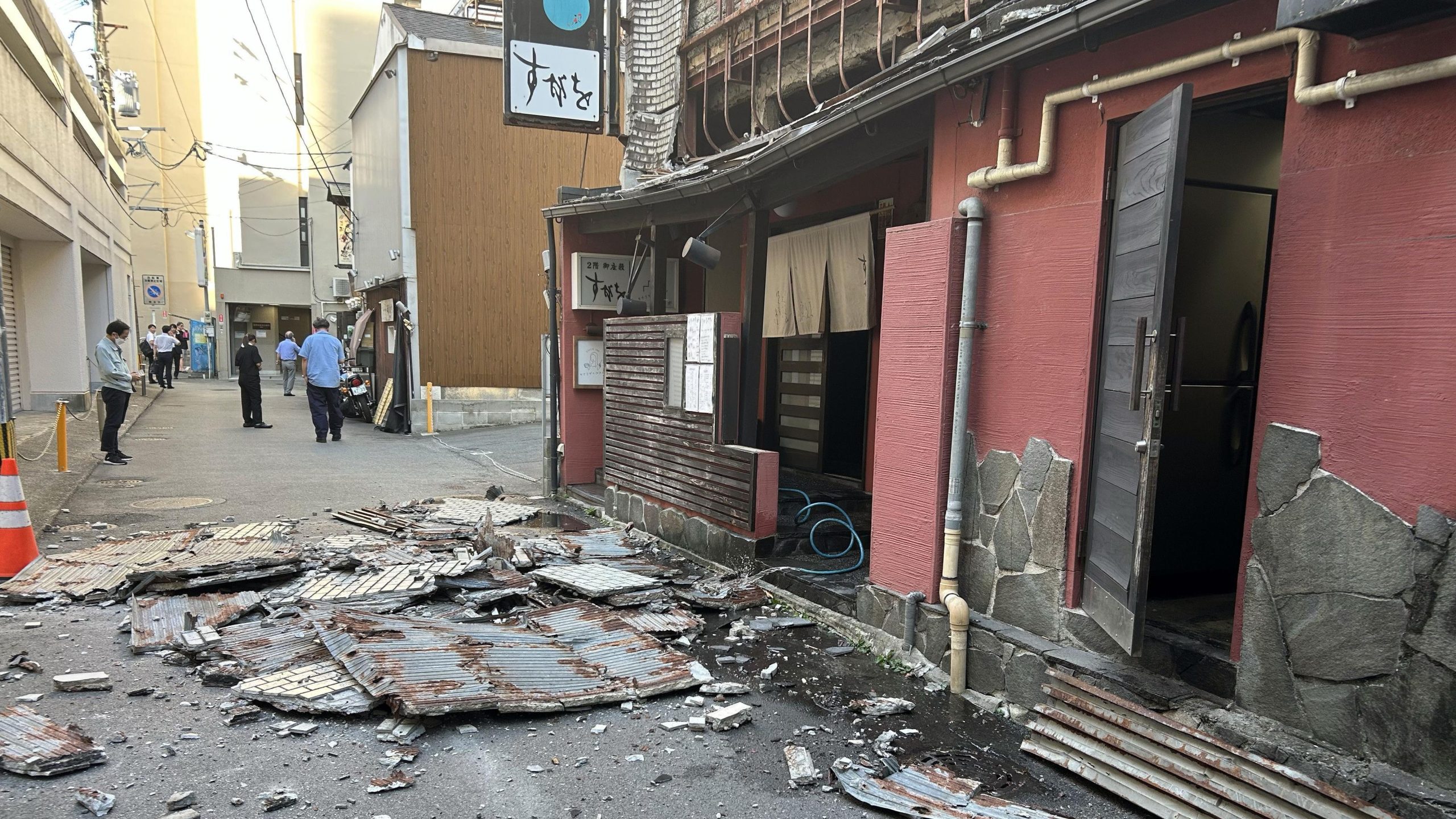 Widespread damage from magnitude 7.1 earthquake in south-west Japan.