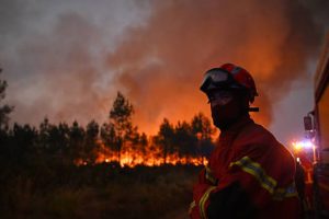 Three Greek firefighters die as wildfires threaten parts of southern Europe.
