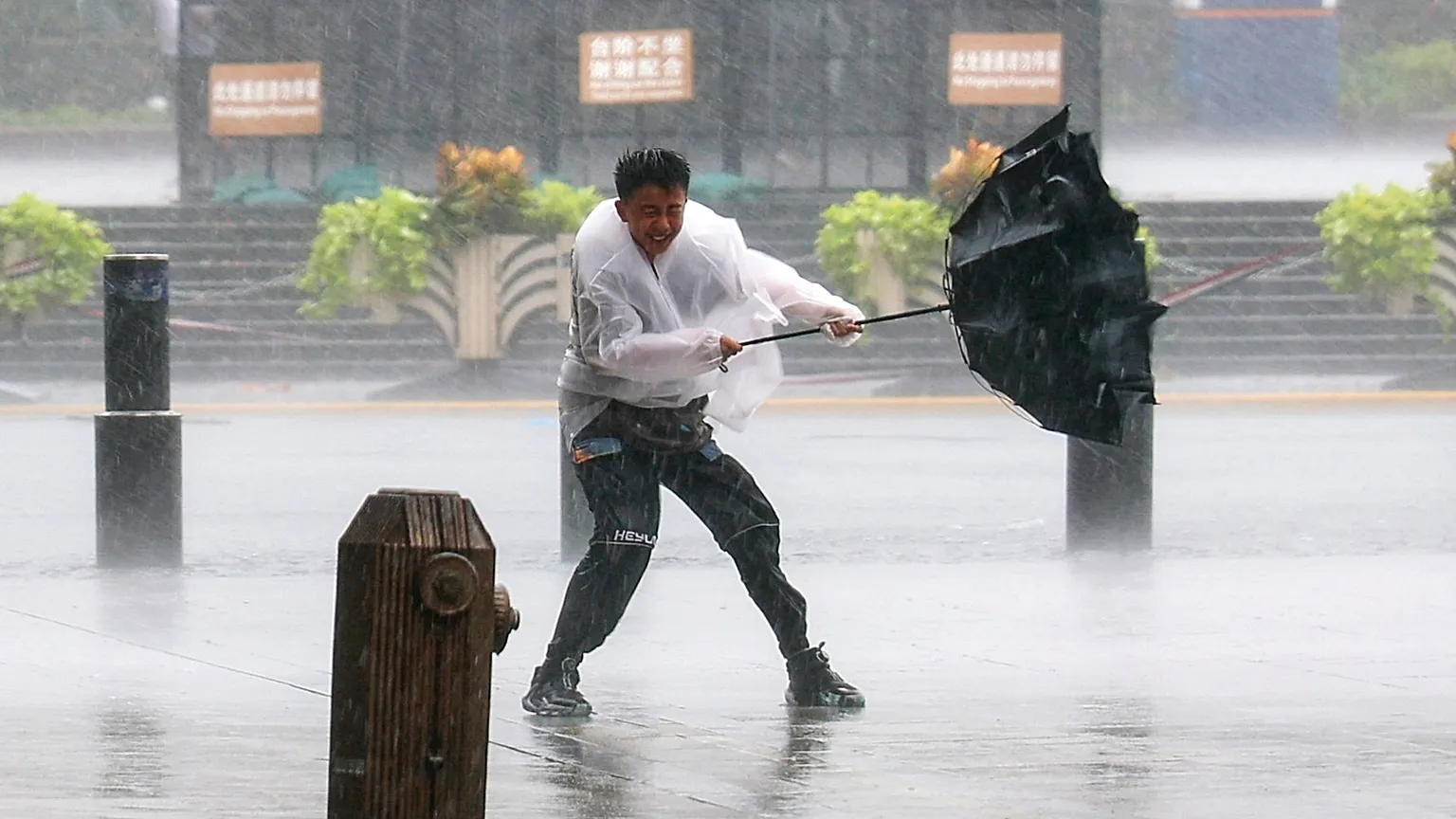 Reuters Typhoon Dolphin made landfall in eastern China on Sunday evening.
