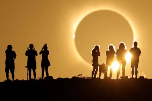 Total darkness, then sunset as full eclipse wows spectators in Spain.