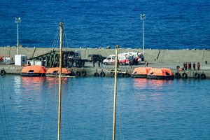 Eight killed and others missing after ferry capsizes off northern Cyprus.