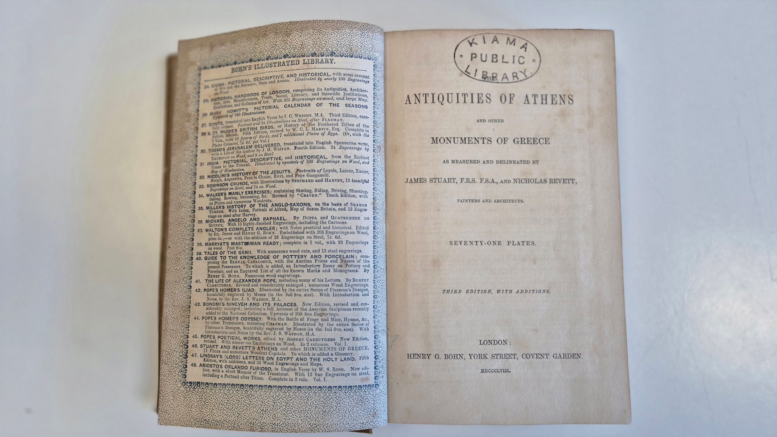 A former apprentice stonemason who helped build the Houses of Parliament is thought to have borrowed the book in the late 1800s.