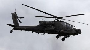 A US Army Apache helicopter.