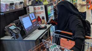 Police provided images of Bowie with a shopping trolley seen allegedly buying bomb-making parts at a local hardware store.