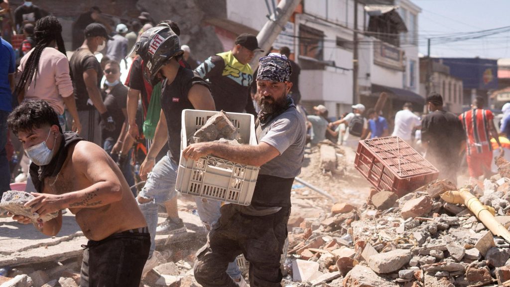 Dozens of buildings have collapsed in the city of Cali.