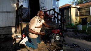 Terry Dubois is one of tens of thousands of people still without power.