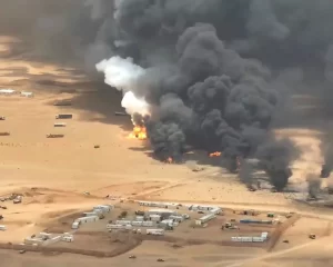 A Houthi strike on trucks it said were transporting military equipment from Saudi Arabia to the Al-Wadiah military camp in Yemen's government-controlled south-eastern province of Hadramout.