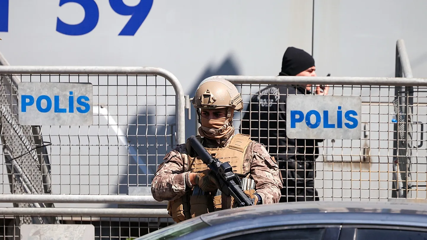 Eleven injured in shooting outside Turkish school.