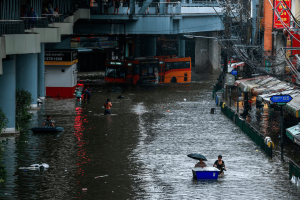 Thai capital Bangkok declared disaster zone amid widespread flooding.
