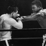 George Chuvalo fighting against Muhammad Ali in 1966.