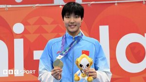 Yu won gold by over three seconds in Tokyo.