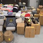 Items seized from the suspect by police.