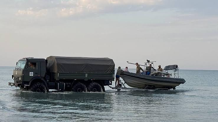 Senior Kazakh officials detained after 14 service members swept out to sea.