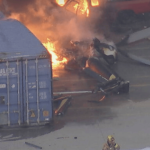Journalist and pilot among three killed after news helicopter crashes in LA.