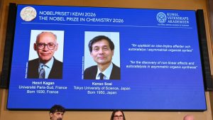 French-Japanese duo wins chemistry Nobel for solving molecular ‘mystery’.