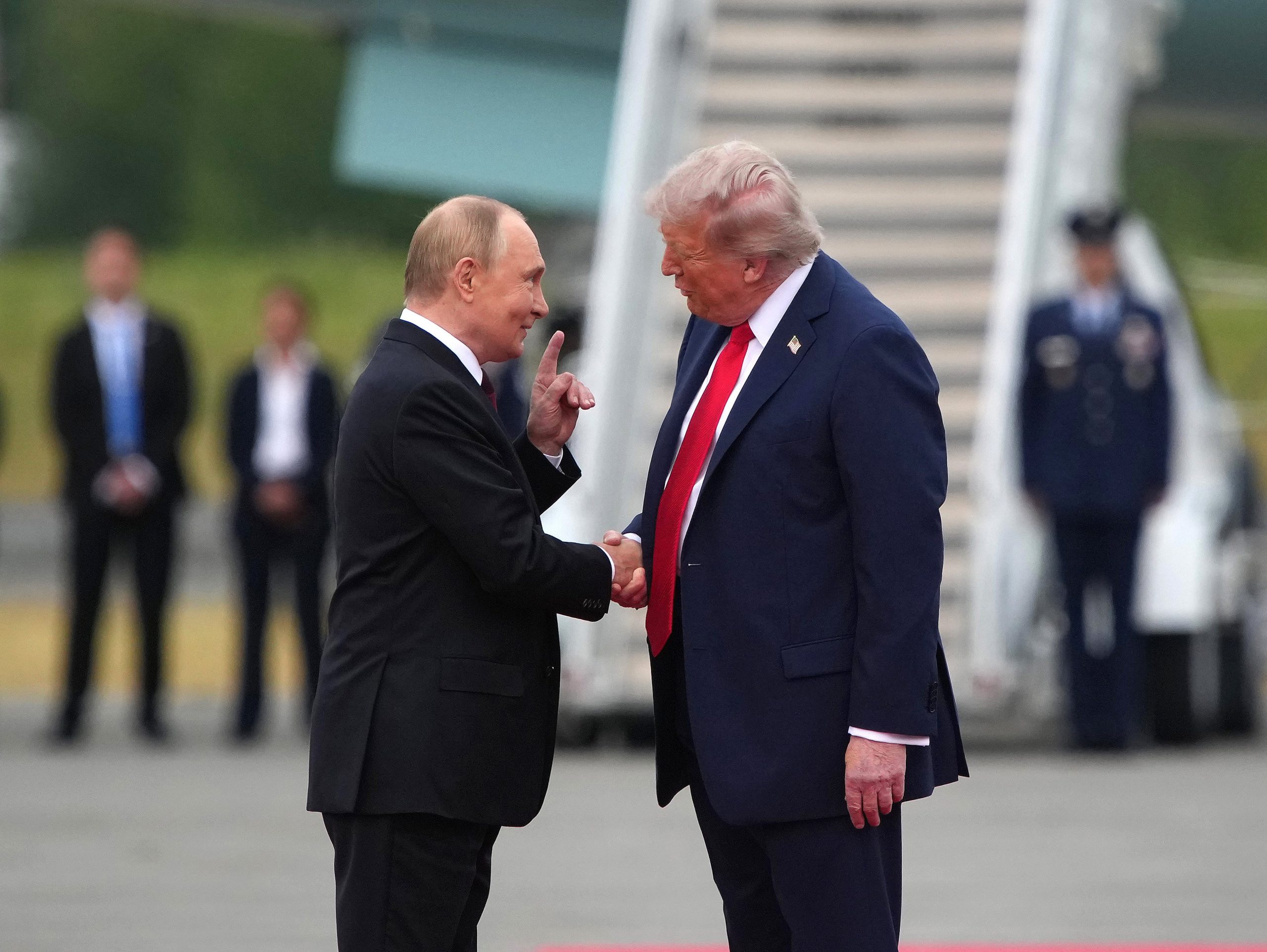 Donald Trump and Vladimir Putin met in Alaska last year.