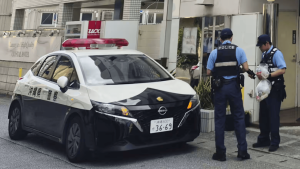Police continues investigation on Oct. 4 in the area where a body of dead woman found in Naha, Okinawa.